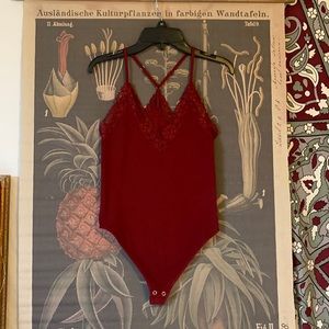 Red Lace Bodysuit